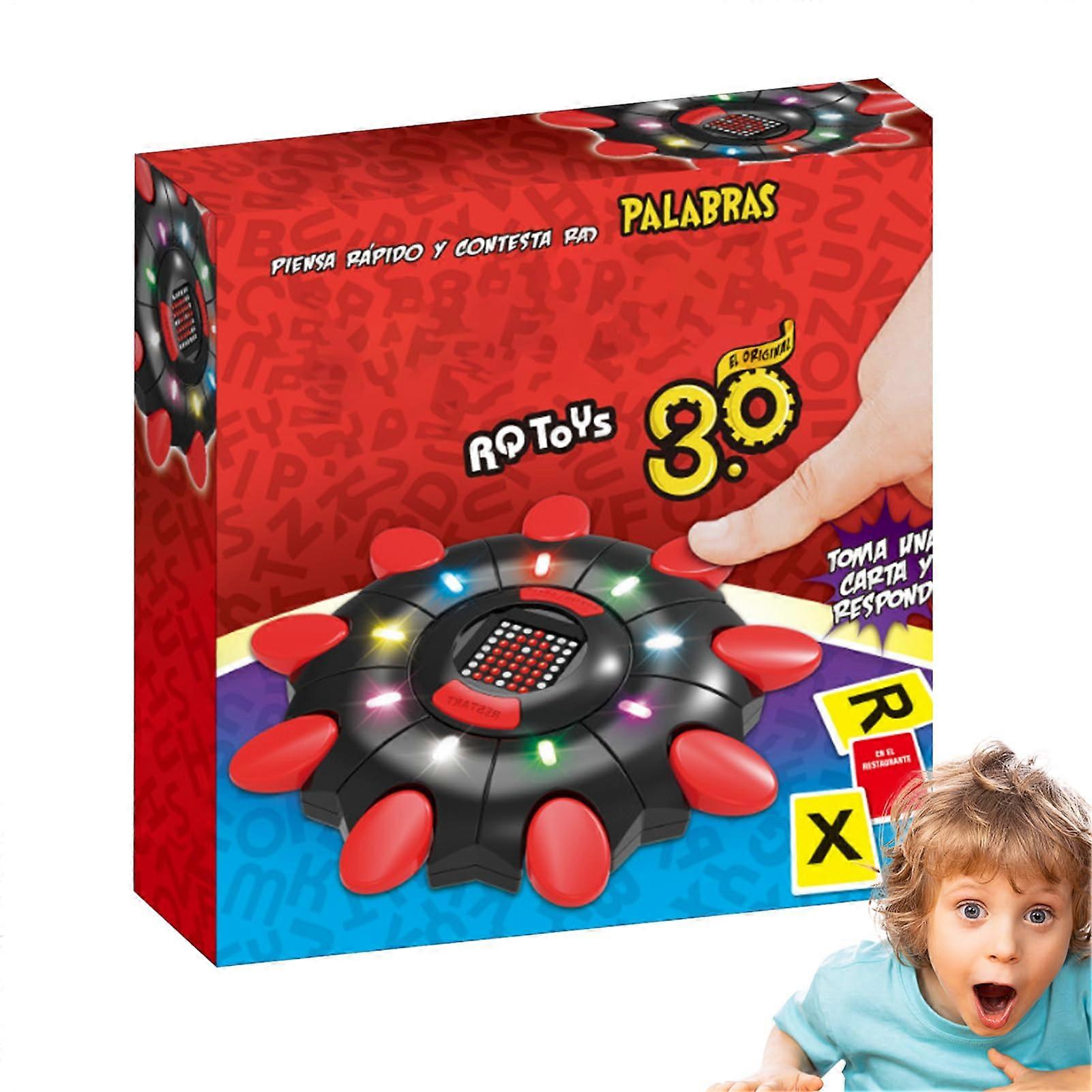 Word Play for Kids: Spin Alphabet Card Game, Interactive Educational Toy for Parties, Family, and Learning