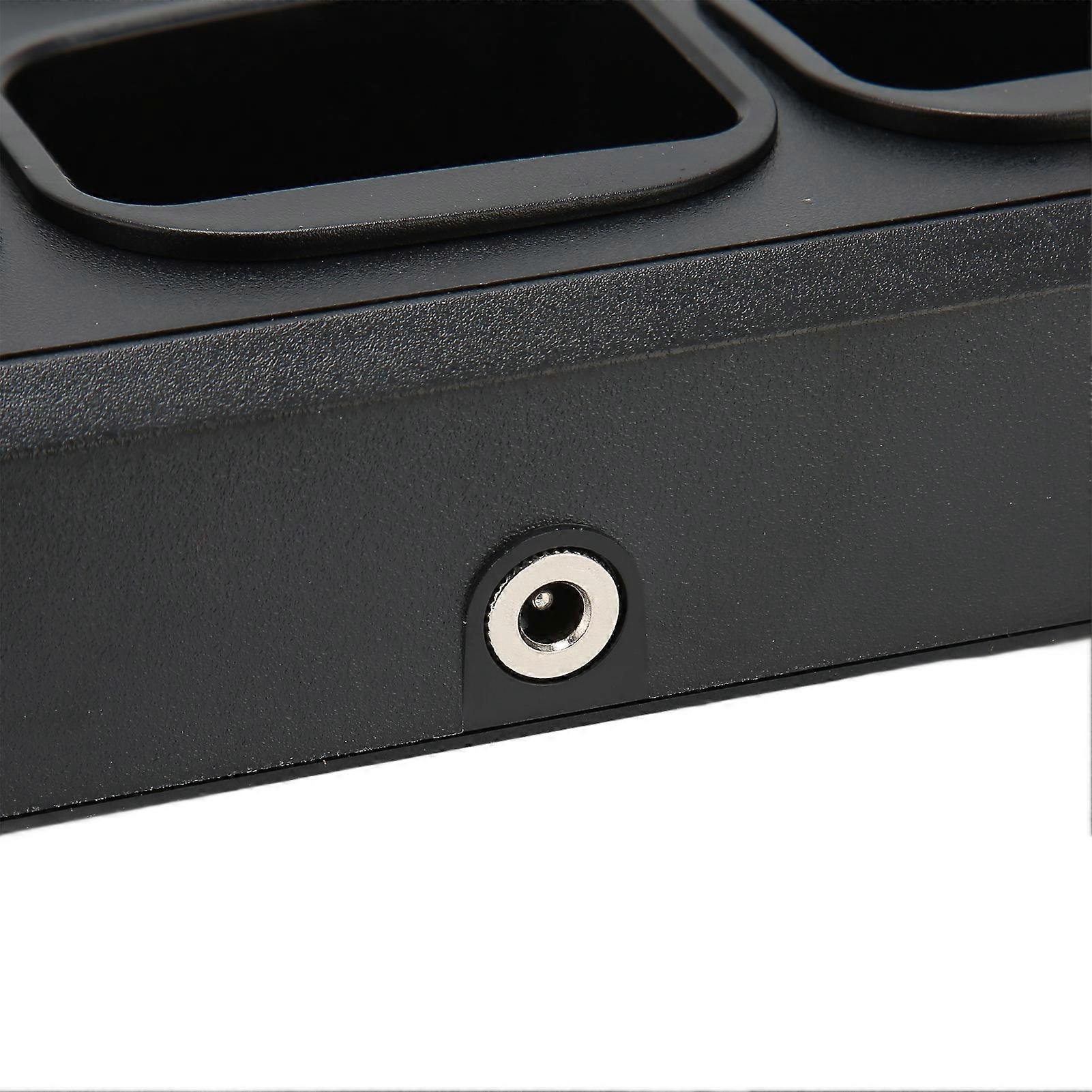 6 Way Walkie Talkie Charging Base Safe Fast Charging 2 Way Radio Charger For BF‑UV9R BF‑UV9R Plus AC100‑240V EU Plug