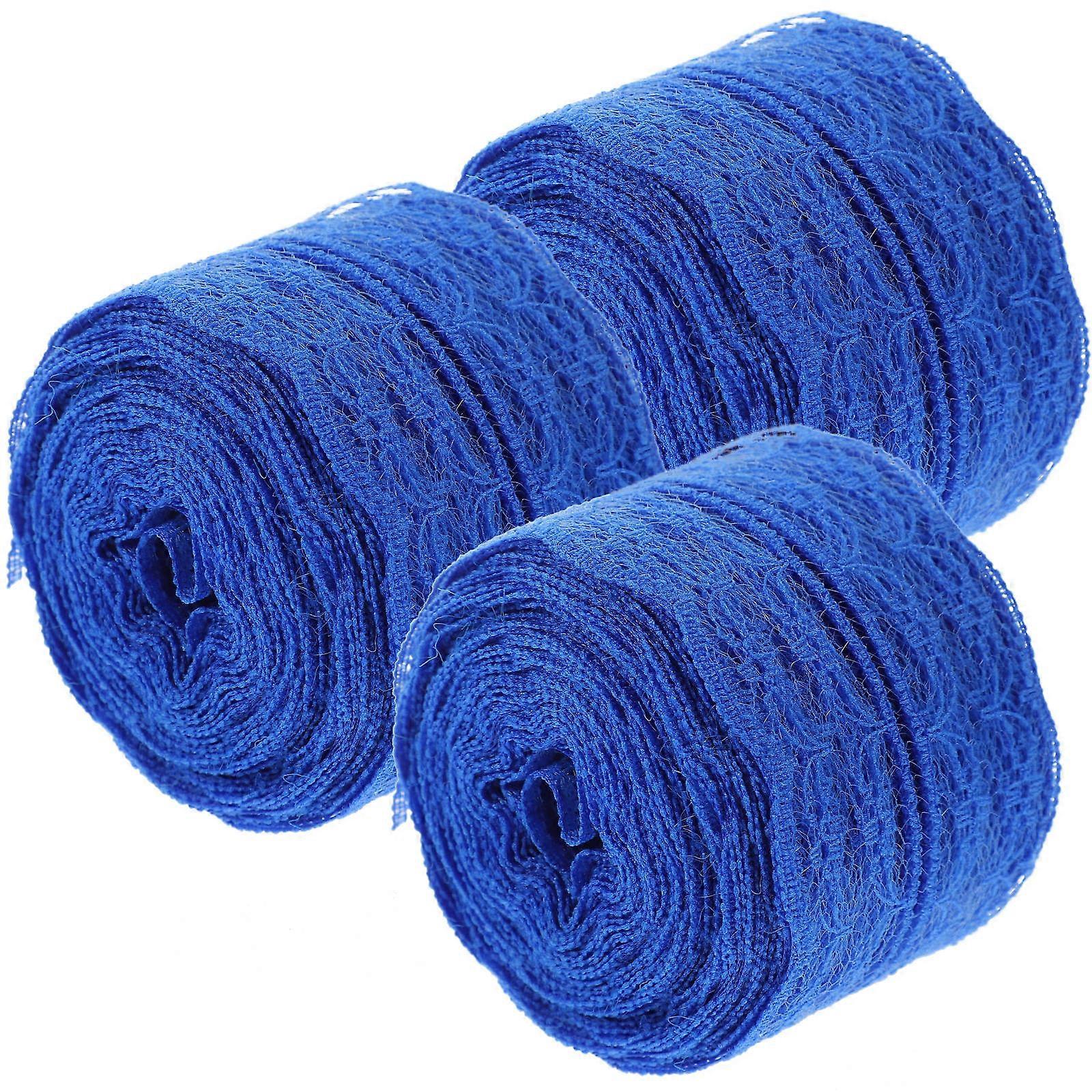 3 لفات واسعة النسيج الدانتيل الشريط تقليم الزخرفية للحرف اليدوية ، والخياطة ، وديكور الزفاف ، والتغليف