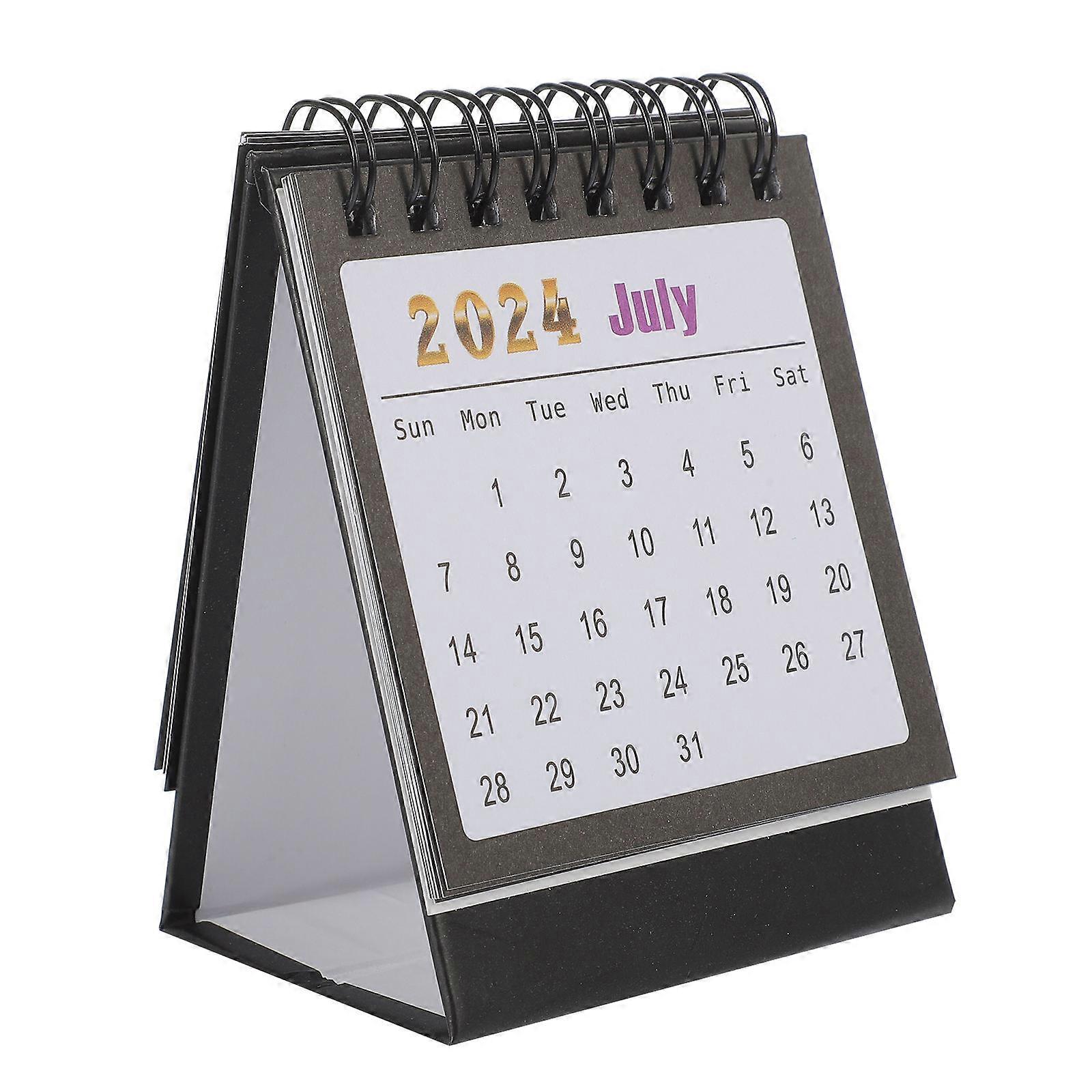Calendar Desk Minimalist Desk Calendar Home Use 3.9×3.0×2.2in Schedule Tracking 1Set