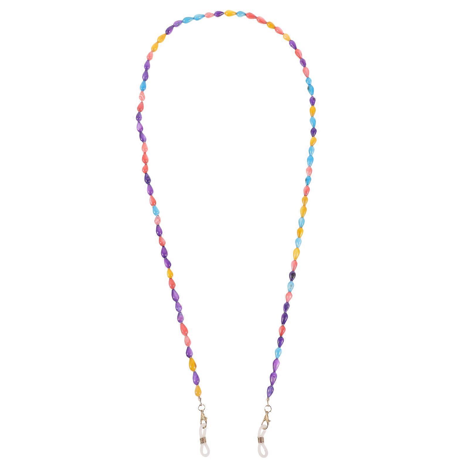 Women's Glasses Straps Lightweight Portable Hanging Rope Metal Shell 75x0.5cm 1Pack