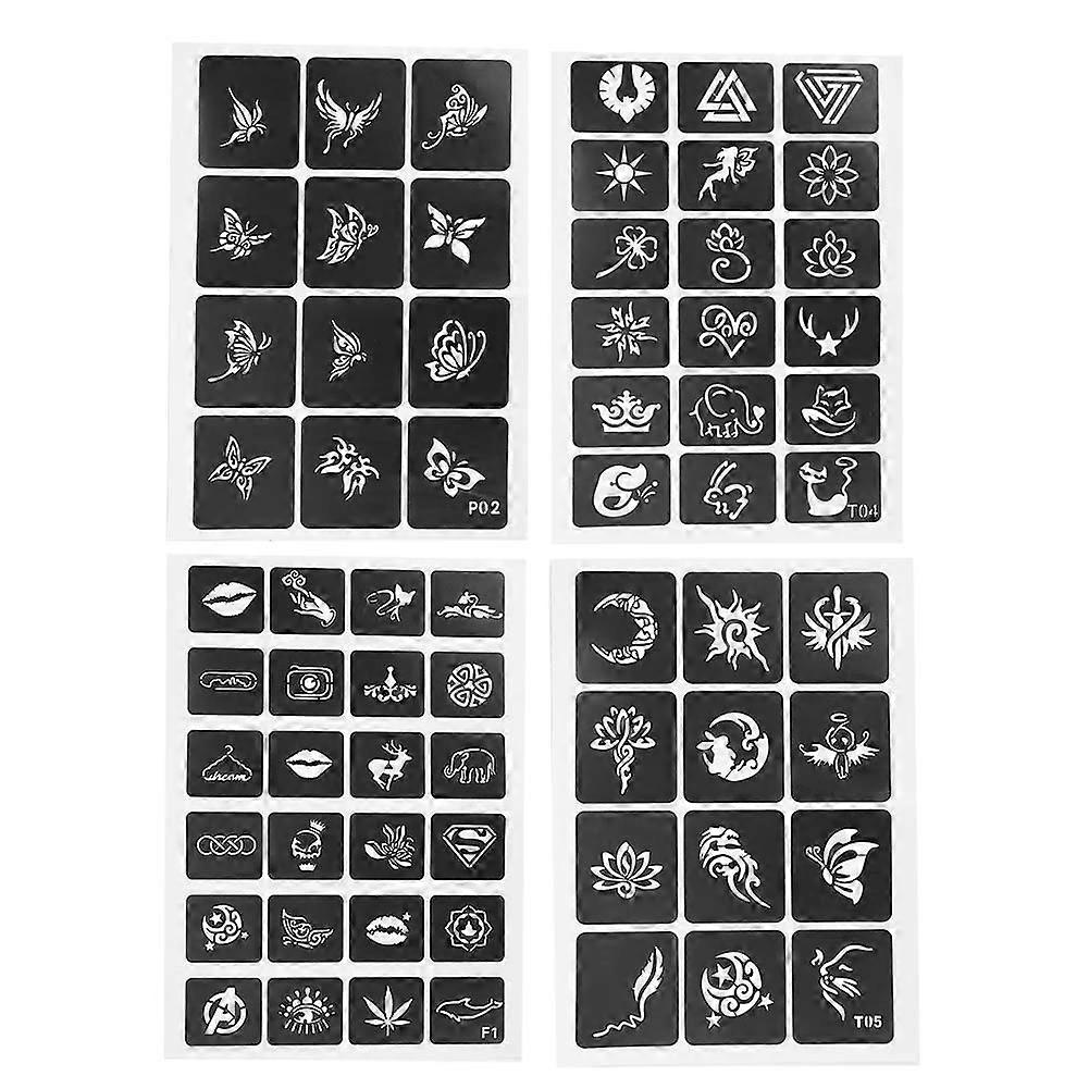 Semi permanent Small Tattoo Stencil Airbrush Temporary Templates