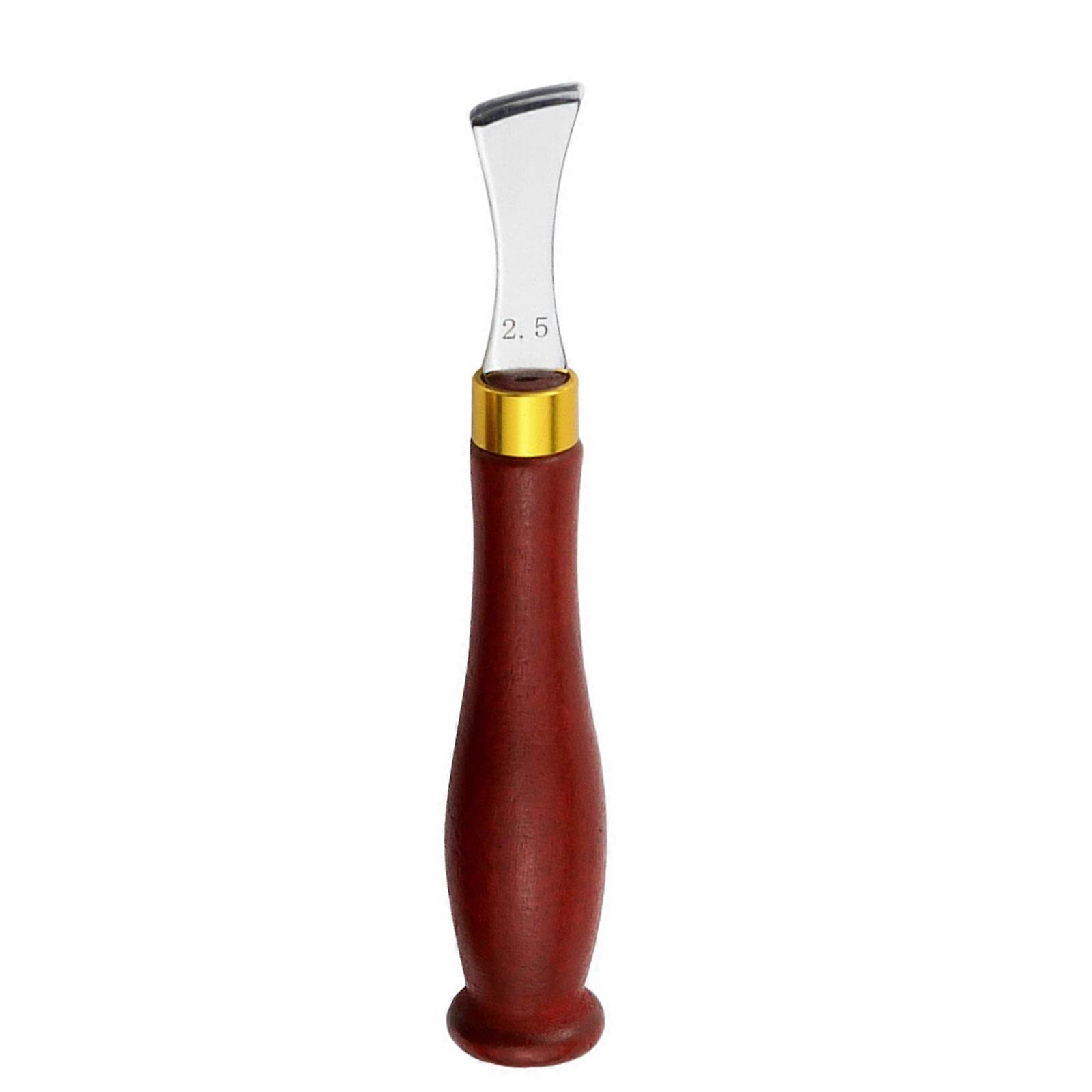Fan Shaped Leather Grooving Tool Ergonomic Wood Handle Leather Edging Edging Creasing Tool Leather Craft Working Tool
