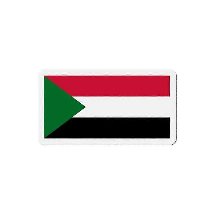 Sudan Flag Magnet - Multicolor - 10 cm - 50 pieces - Synthetic resin - Unisex