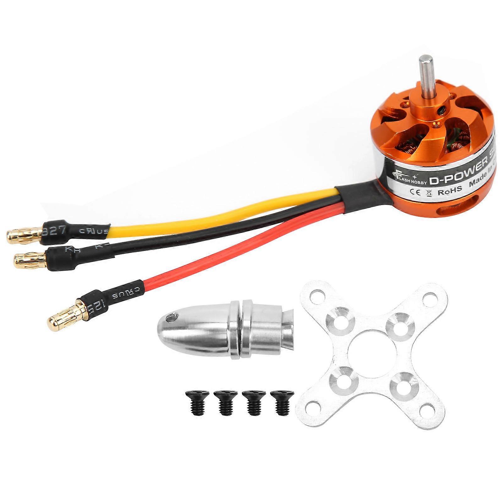 D2822 Brushless Motor with Adapter RC Motor Replacement for RC FixedWing Airplane(1100KV )