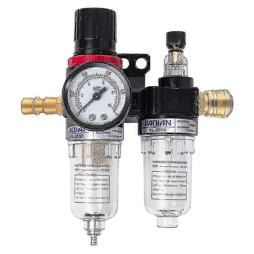 1/4" Air Compressor Filter Water Oil Separator Pressure Regulator Maintenance Unit