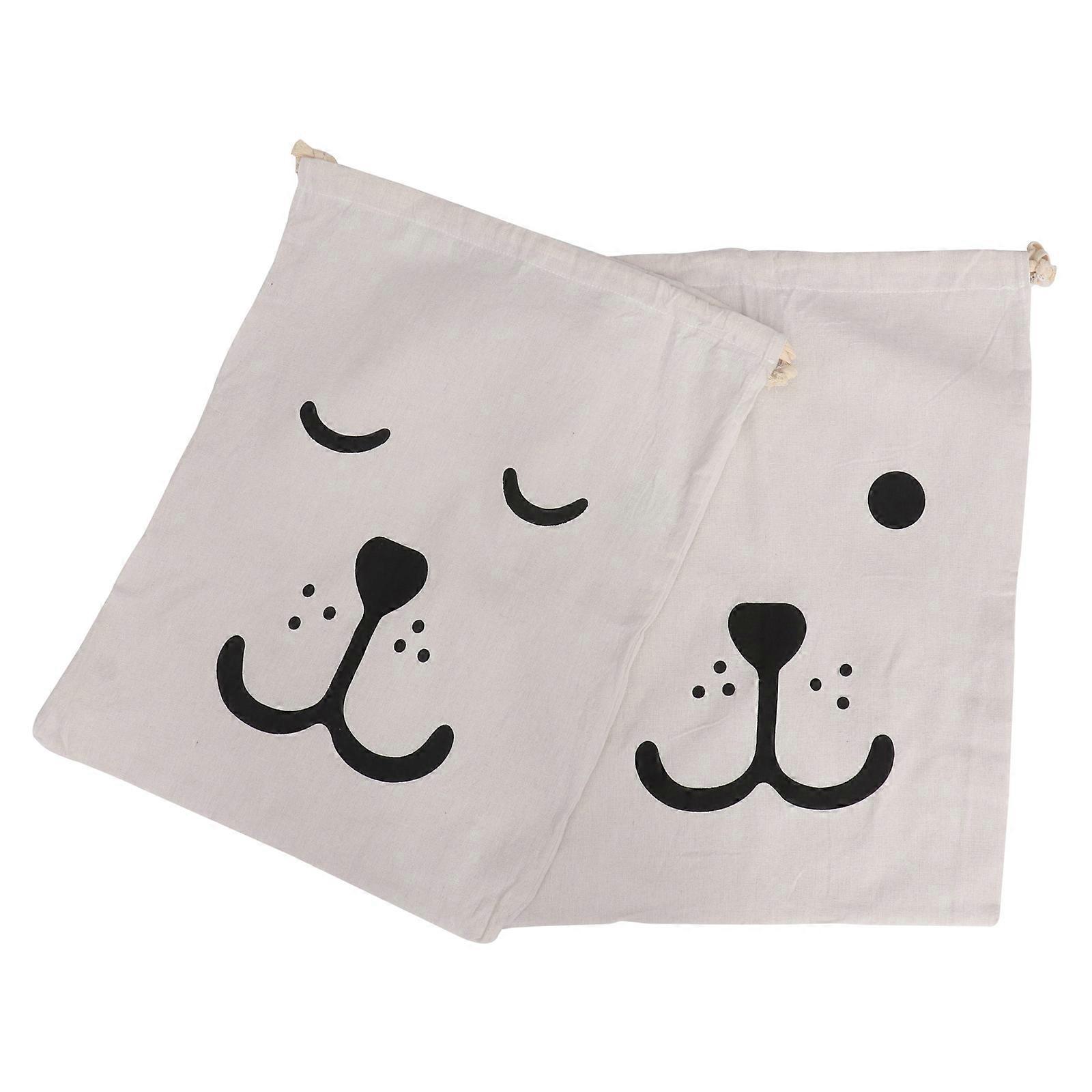 Travel Storage Bag Practical Pouch for Home Use Black 62x46cm Foldable 2Pack