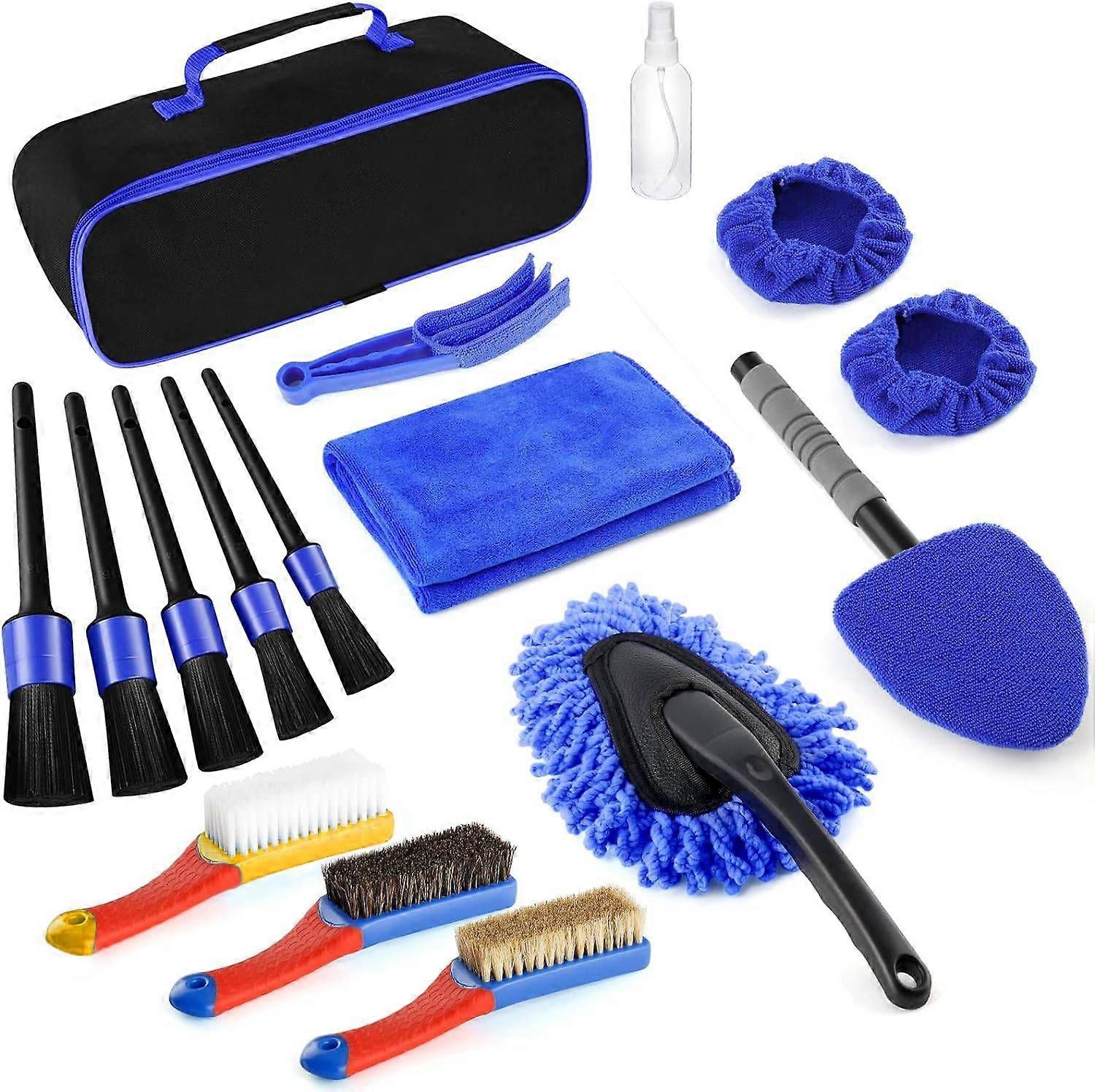 17Pcs Car Detailing Brush Set Drill not include NO.2068