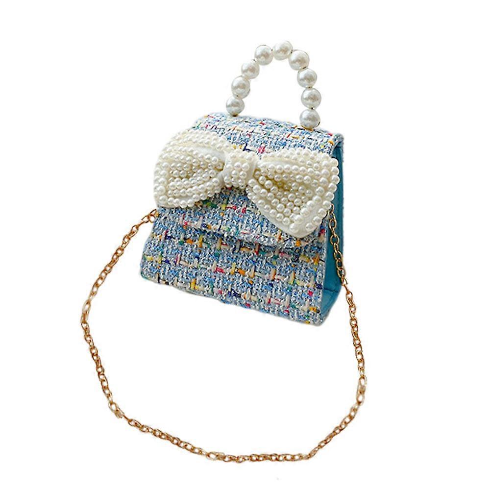Girls Crossbody Purse Single Shoulder Bag Traveling Playing with Friends Blue 4.7×4.3×3.1in present Storage 1Pcs