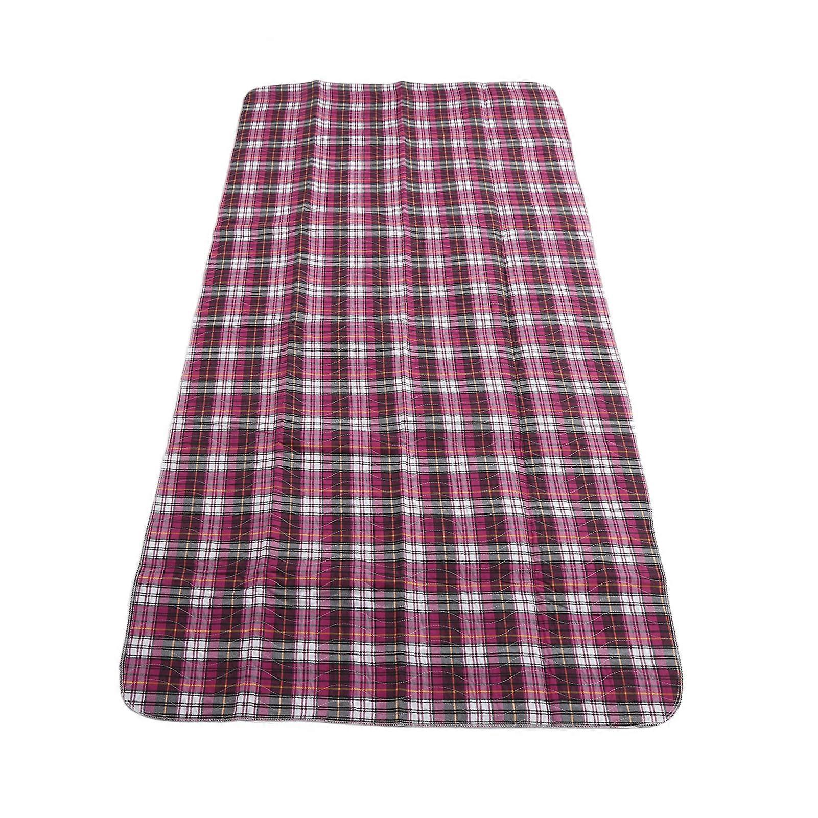 Incontinence Bed Pad Purple Plaid Washable Reusable Heavy Absorbency Hospital Bed Pad for Home Hospital Indoor 35.43x59.06in