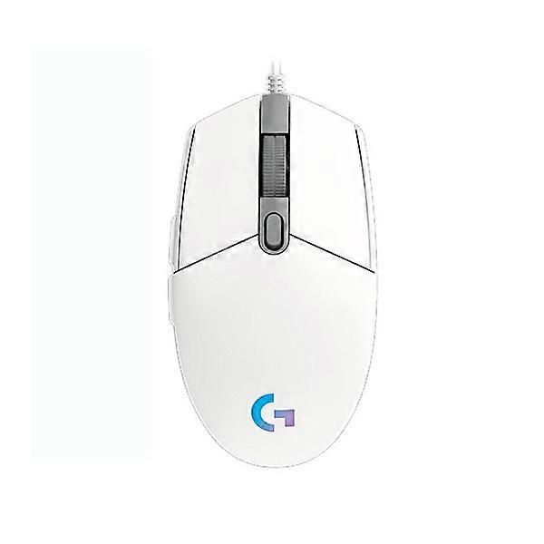 LOGITECH G203 Wired USB 8000 DPI Gaming Mouse White