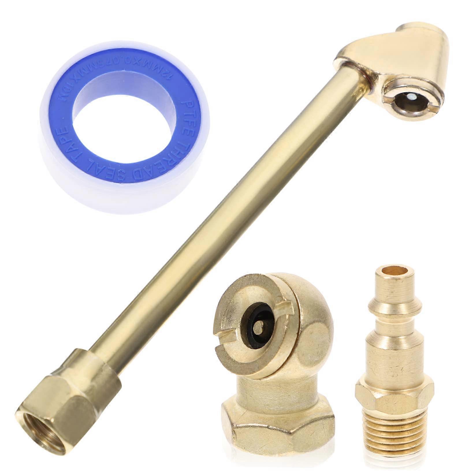 1Satz Brass Air Chuck Set Tire Inflator Nozzle Adapter for Car and Bike Tires Quality Corrosion Resistant Durable