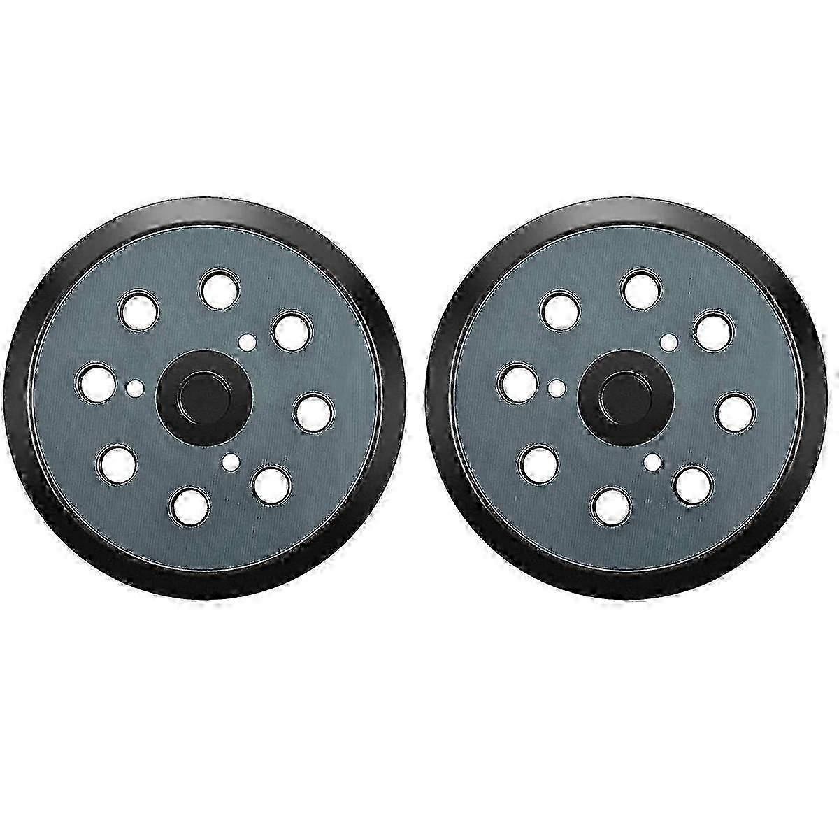 2pcs Replacement Round Sander Base Pads with Hook and Loop Backing - Durable Hook and Loop Sanding Discs for Power Sanders SZRH AC-