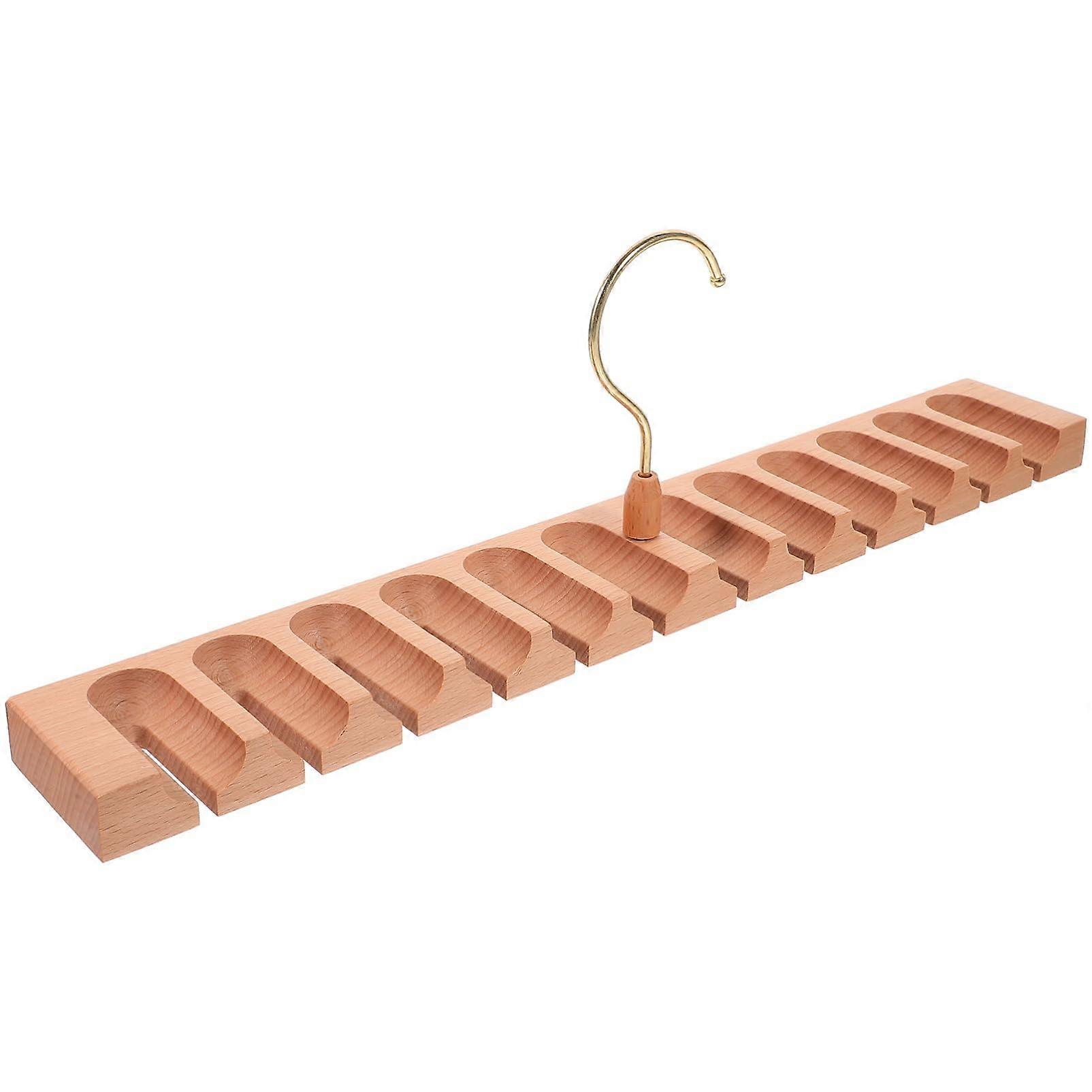 Rotating Belt and Tie Organizer Made of Beechwood
SpaceSaving for Closet Storage
Design for Belts, Ties, and Bow Ties