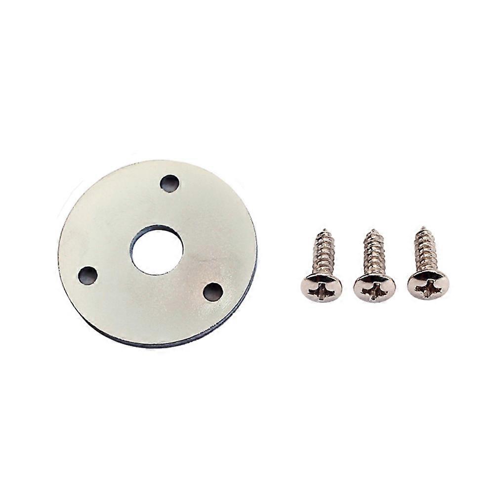 Electric Guitar Input Jack Plate Pickup Output Mounting Metal Silver Iron Copper 1Set
