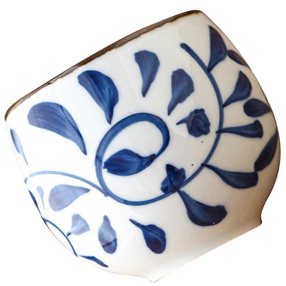 Retro Style Multi Function Ceramic Steam Egg Cup and Teacup, High and Low Temperature Resistant Porcelain Cup with Unique Design for Tea Culture