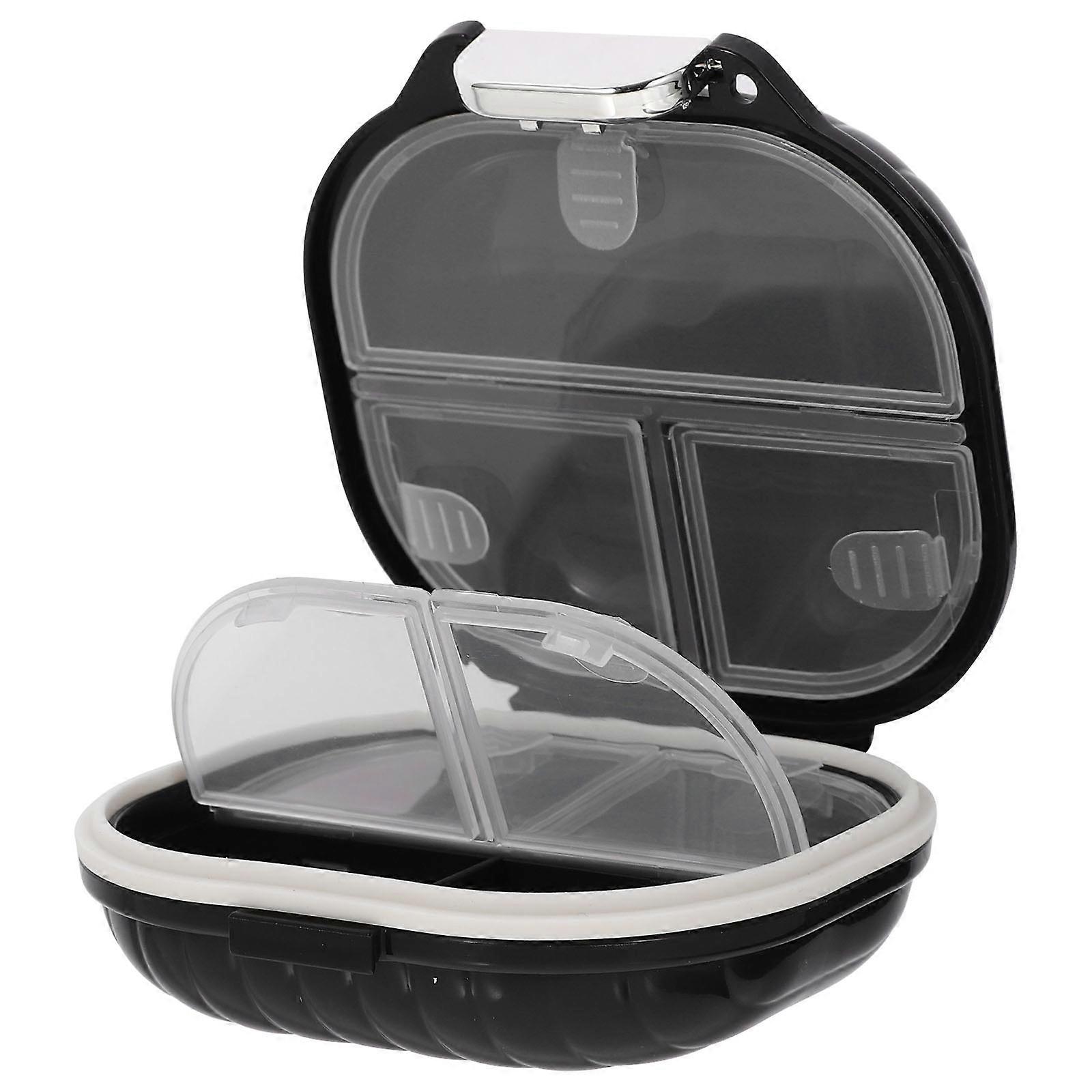 Compact Design Pill Organizer Prevents Elderly Users with Memory Issues PP Material 3.14X3.07X1.38in 1Pack