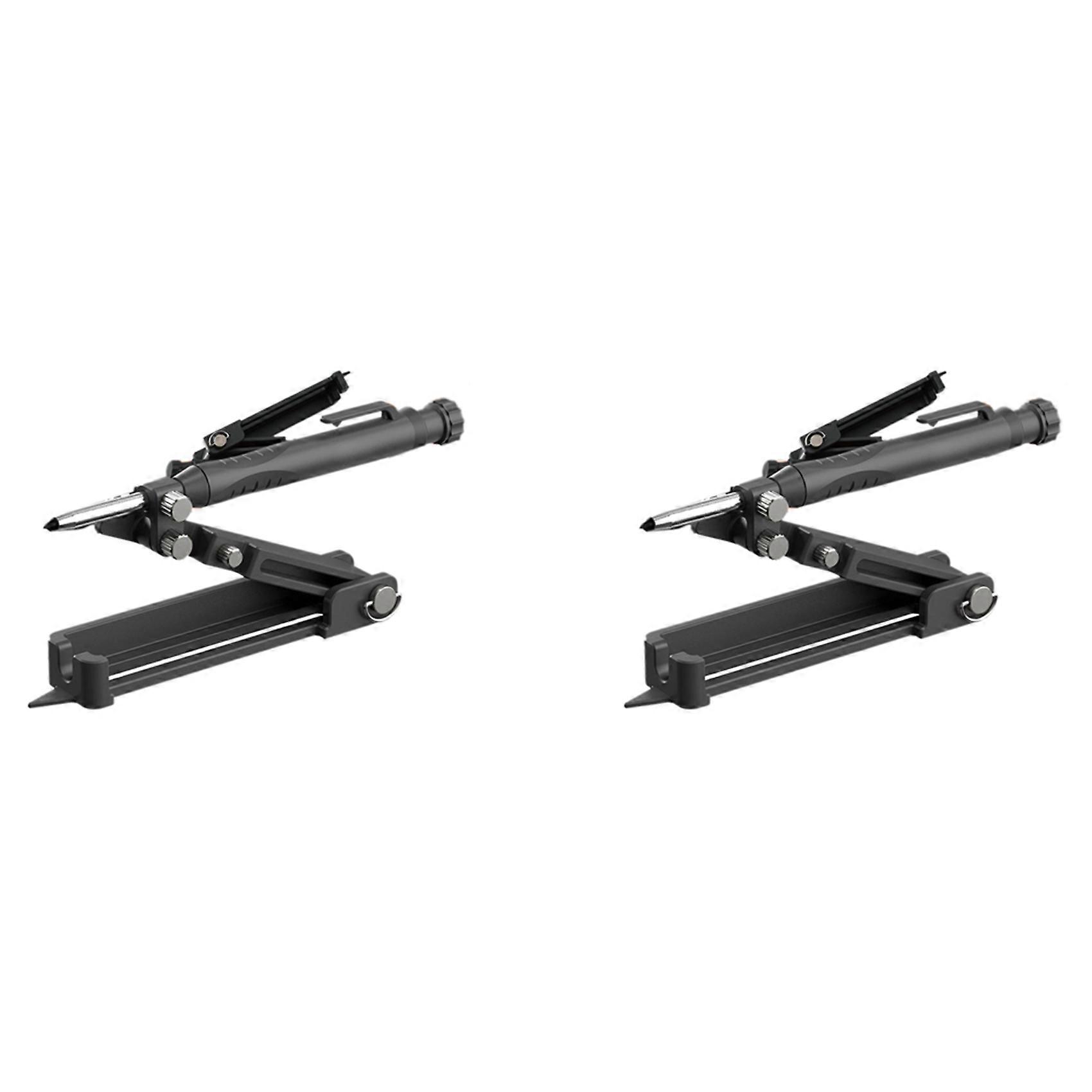2X Multi-Function Scribing Tool Aluminum Alloy Compass Angle Adjustable Tiling Paving Stud Walls Woo