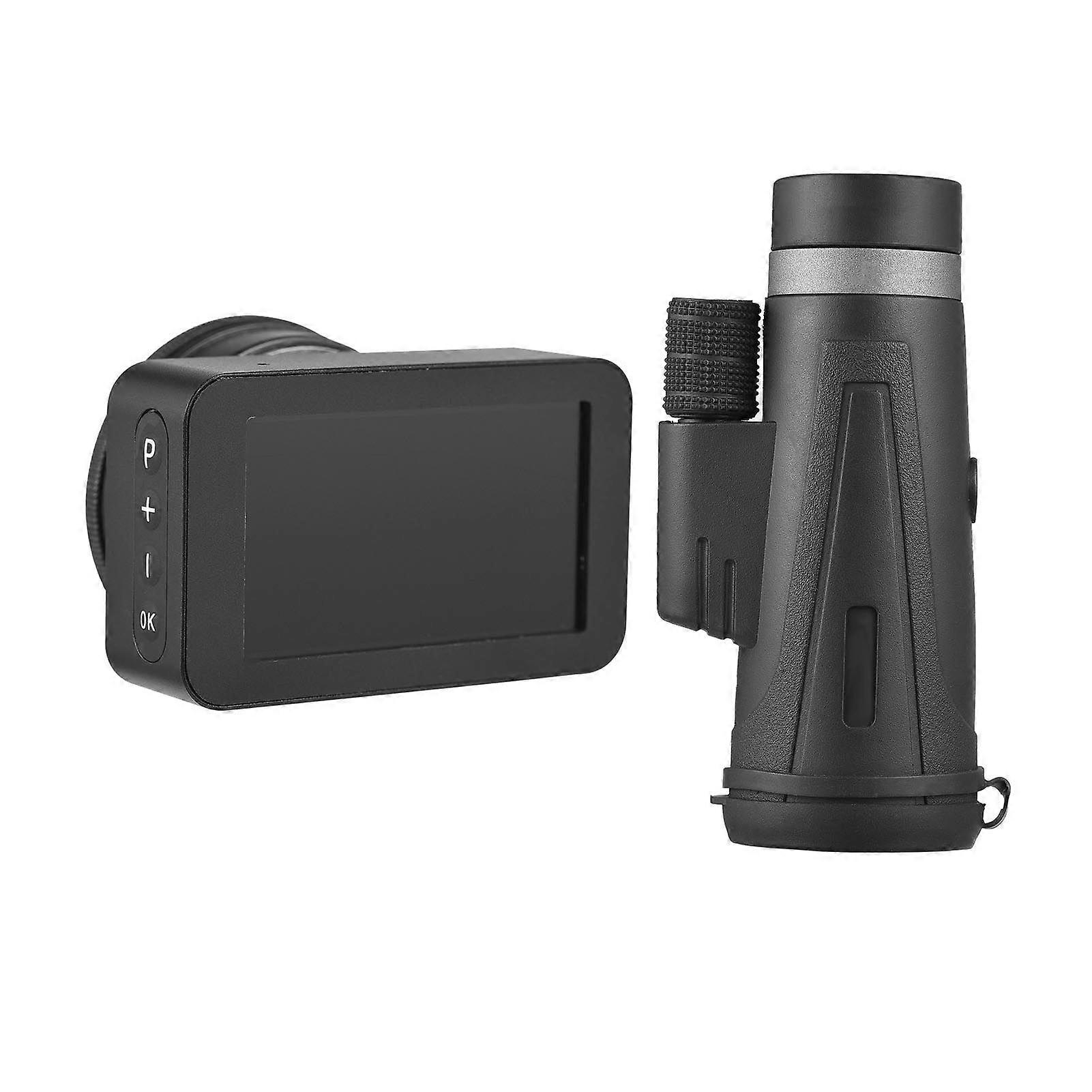 4K Full Color Electronic Eyepiece 7-21 Zoom Eyepiece with Telescope 4K Sensor 3inch High Clear Display Screen Water Resistant 12x50 246ft 1000YDS Tele