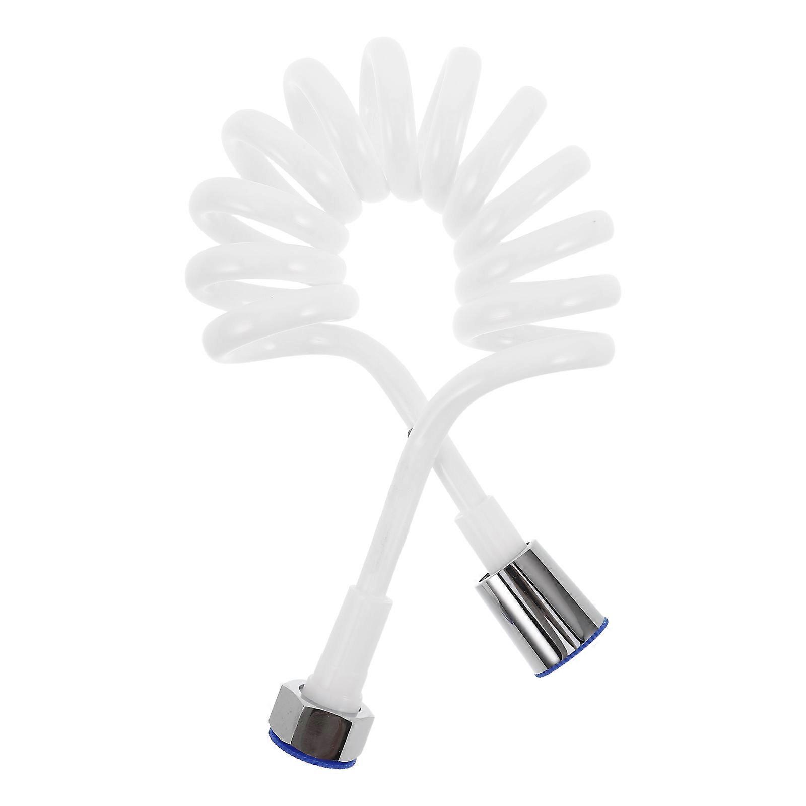 Bidet Hose For Toilet Faucet Bidet Spring Hose Flexible Telescopic Hose Portable Design White 1Pack