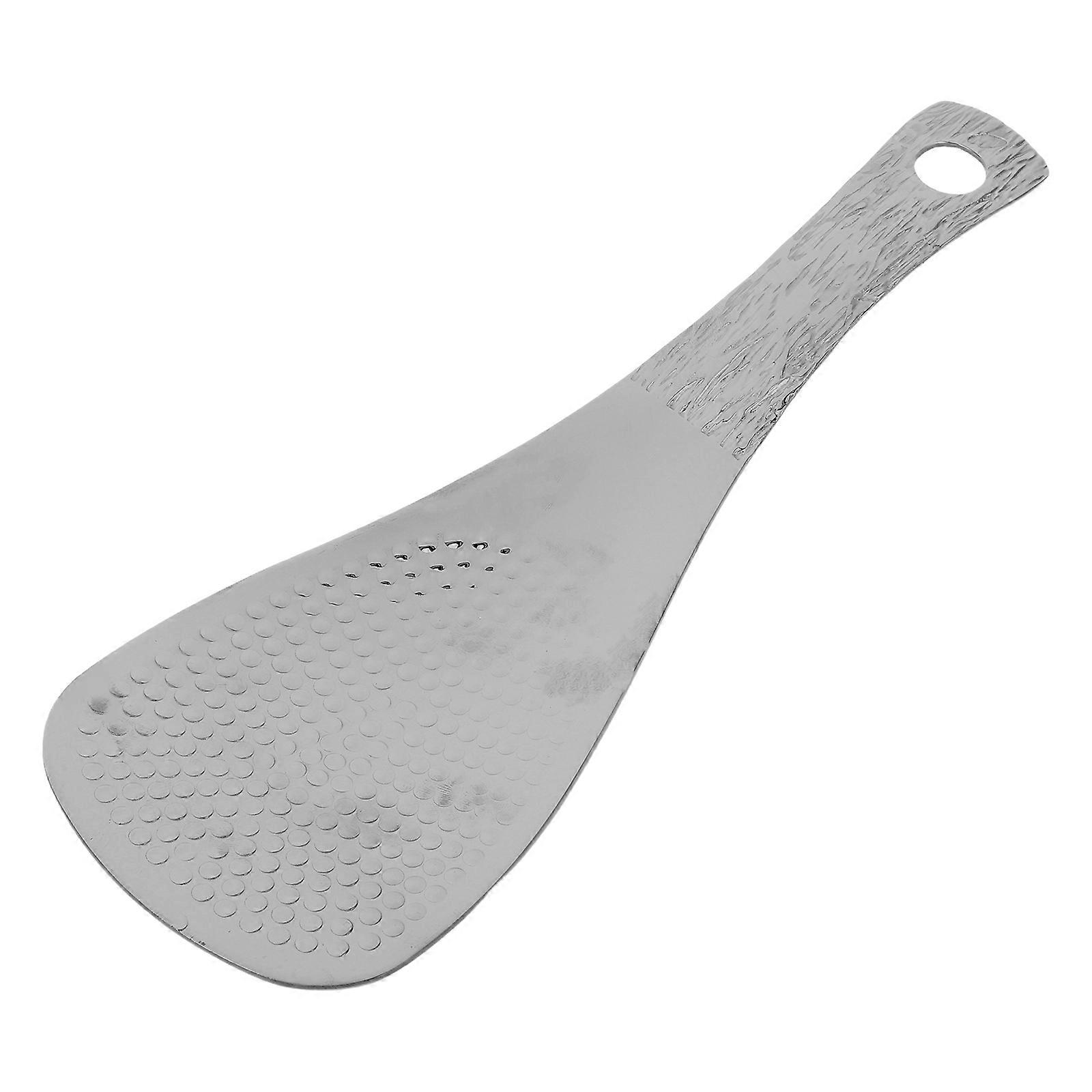 Stainless Steel Rice Spoon with Nonstick Surface DualPurpose Design Large Capacity for Kitchen Use Silver