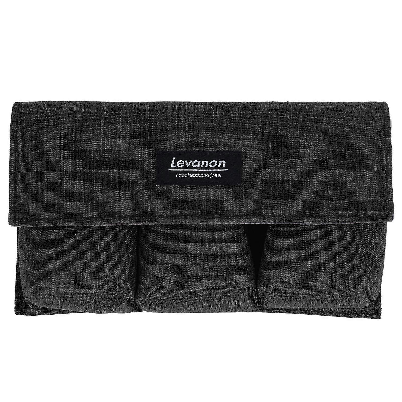 Drone Battery Bag Portable Anti Splash Camera Battery Safe Pouch with Hook and Loop for Mavic 2 Mini4Pro Mini3 Black