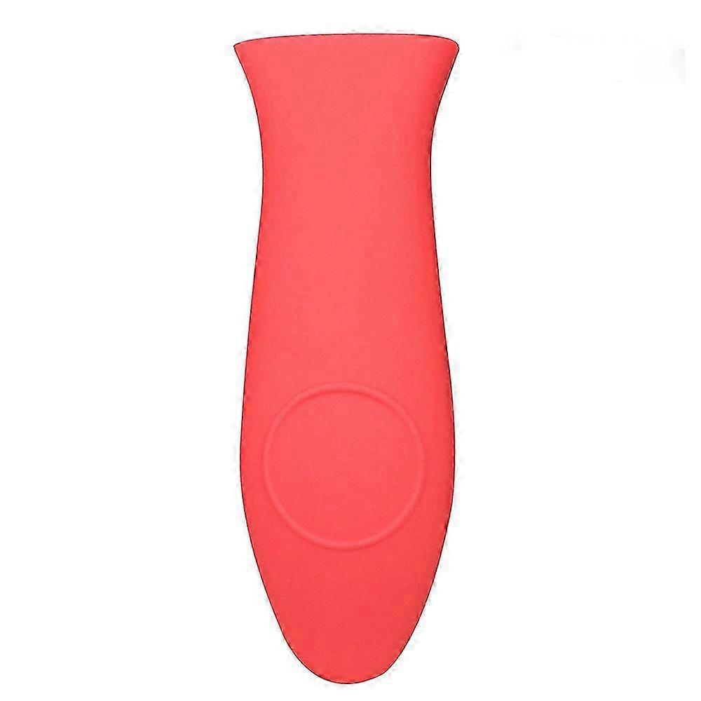 2025 Silicone Hot Handle Holder - Red Cast Iron Handle Cover use in a Variety of Long Cookware Handles Including Most Cast Iron Skillets,Sleek Alterna