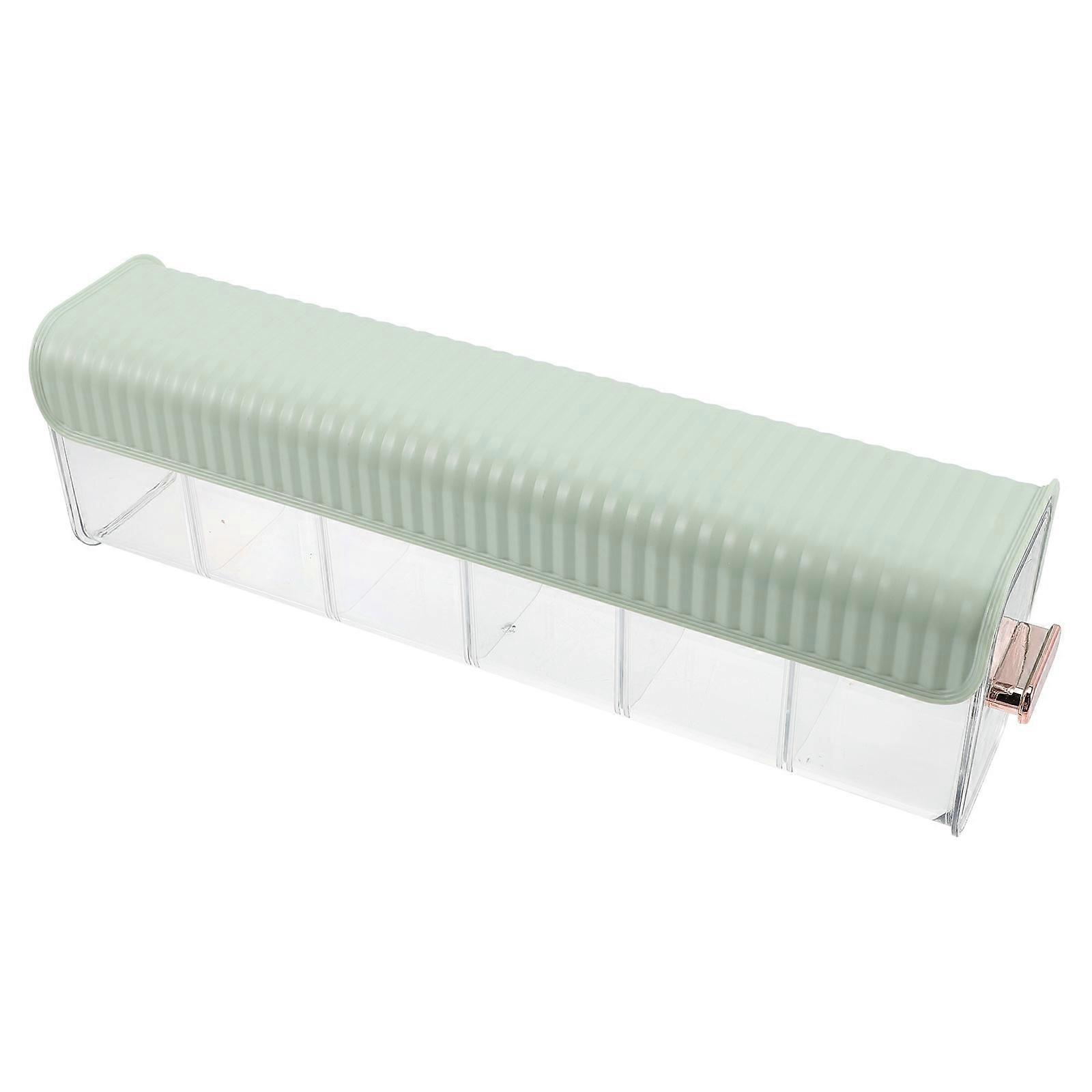 Sealed Box Wall Mounting Organizer For Kitchen Use In Green Color Dustproof Storage 1Pack
