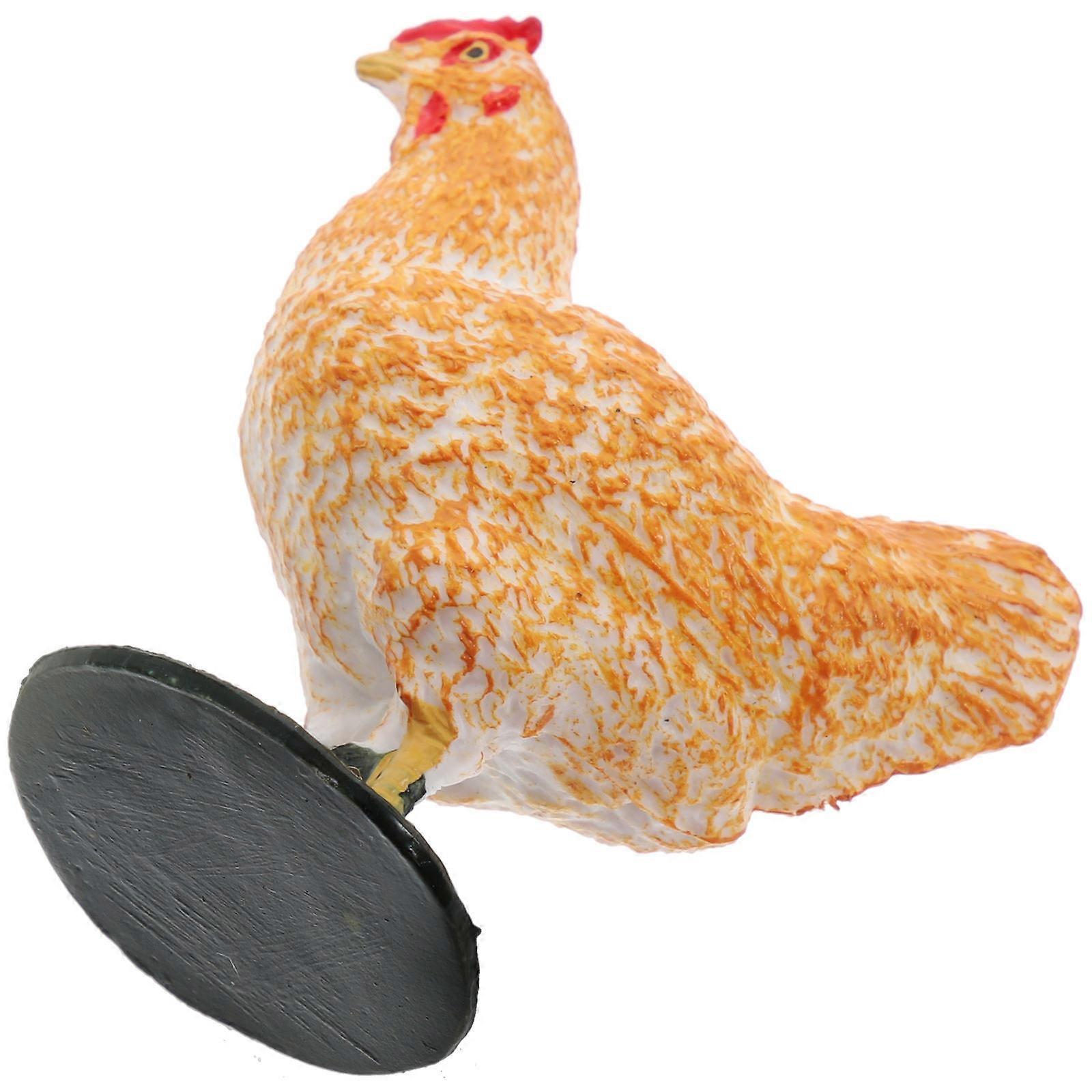 Hen Shape Decoration For Desktop Office Ornament Stylish Home Accessory In Multi Color 1Pc