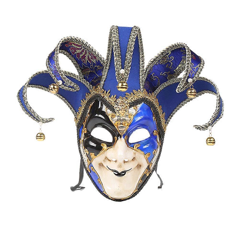 Cosplay Full Face Retro Masquerade Clown Mask For Halloween Events Comfortable Ergonomic Design 1PC