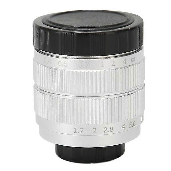 35mm 2/3 Manual Focus Lens F1.7 Large Aperture Fixed Focus Telecine Lens for C Mount Mirrorless Camera