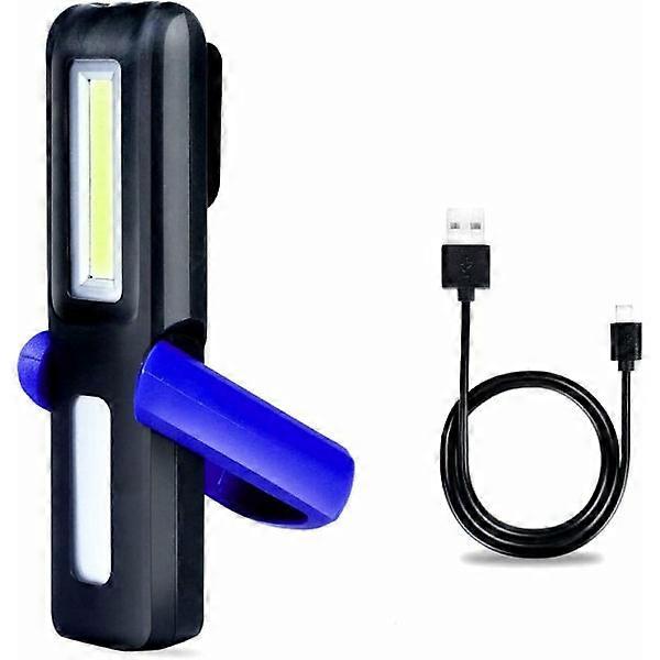 Rechargeable LED Work Light, Portable DIY Magnetic Workshop Powerful LED + COB Work Lamp
