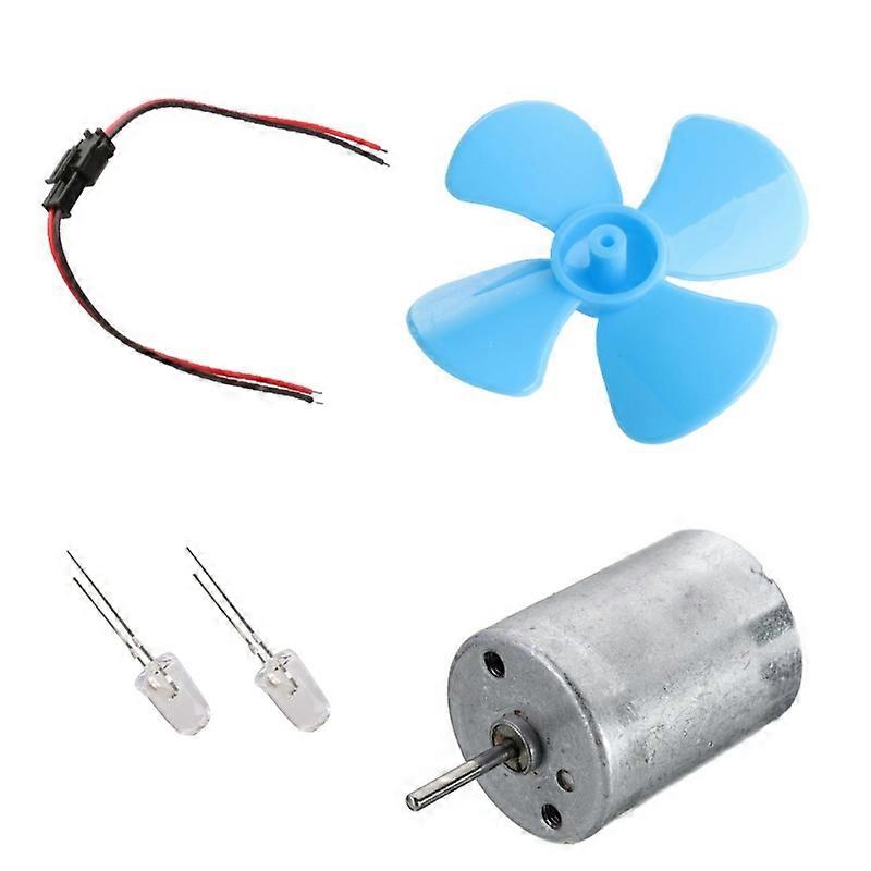 DIY 套件 6-9V 风力涡轮机微型电机/迷你蓝叶桨/二极管/电缆