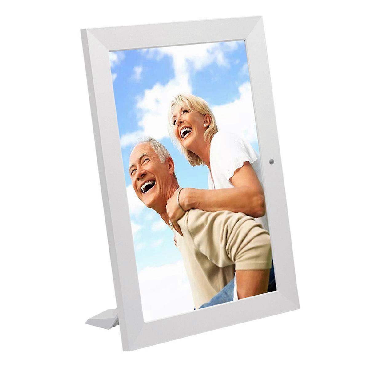 8In Screen Digital Photo Frame LED Backlight HD IPS 1280x800 Electronic Album Picture Music Movie Full Function UK Plug