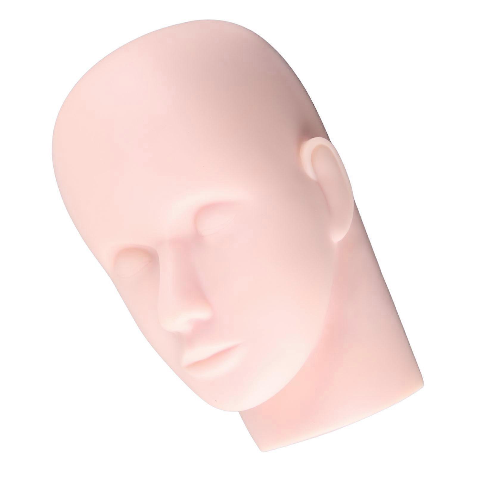 まつげマネキンヘッドプロフェッショナルソフトシリコンマネキンヘッドモデルまつげエクステの練習トレーニング肌の色