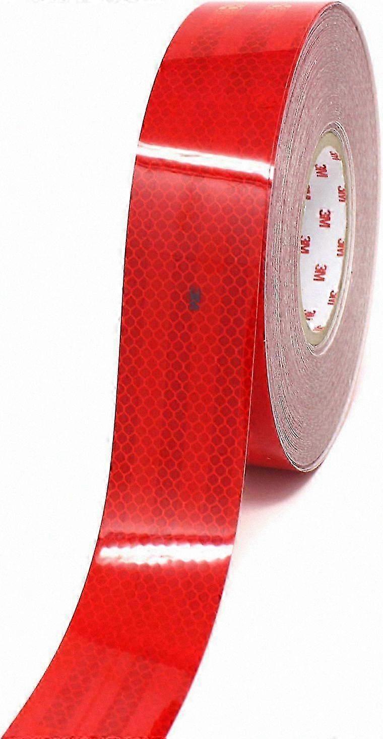 Reflective Adhesive Tape for Vehicle Contour Marking - 50mm Width, 1m Length, Red Strip