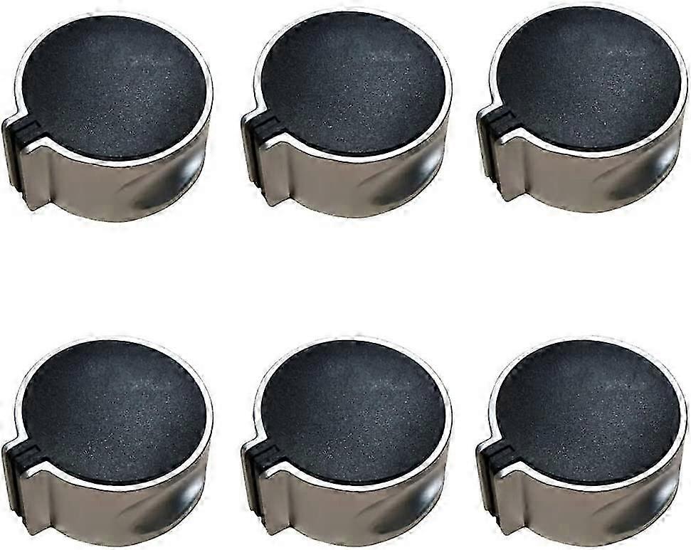 6pcs Oven Stove Knobs,Gas Stove Knobs,Universal Alloy 45 Switch Mode Black Gas Knob,8 mm