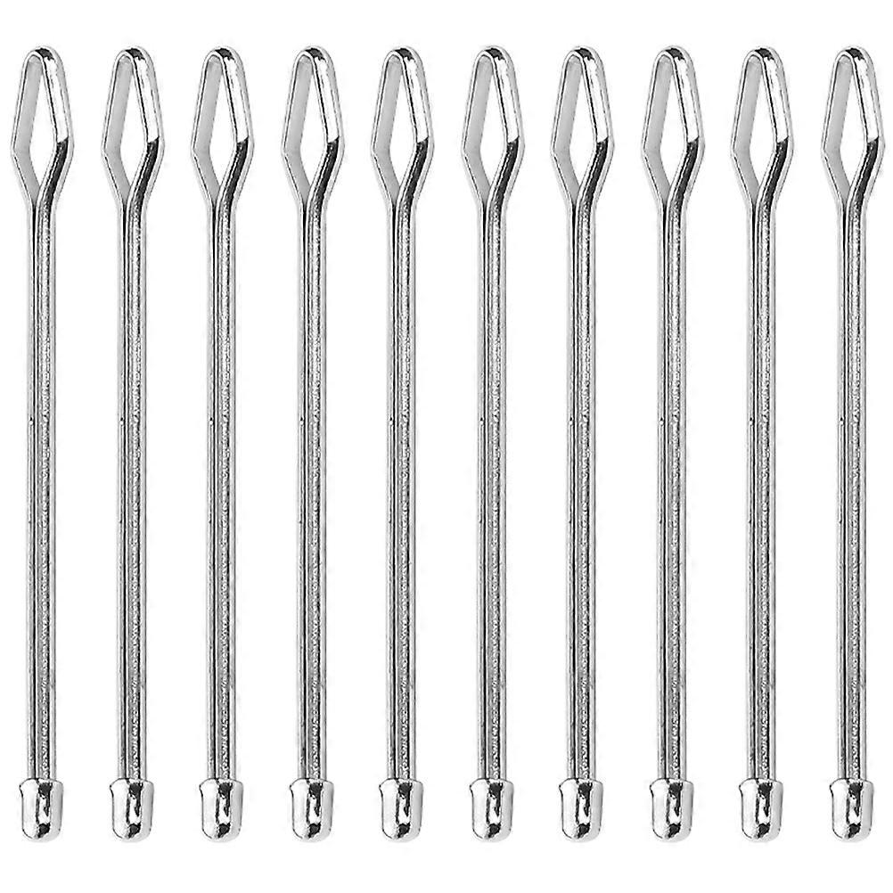Drawstring Threader Sewing Tools 10Pcs Diy Projects Silver Iron for Easy Grip