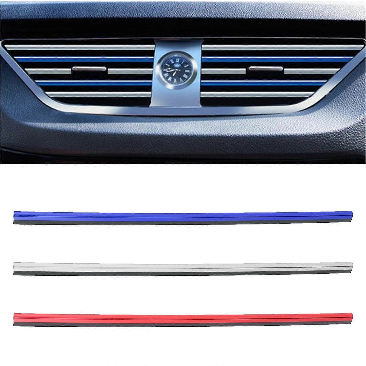 Car Bright Strip Made of PVC Durable Flexible Easy to Install with 10 Clips for Air Condition