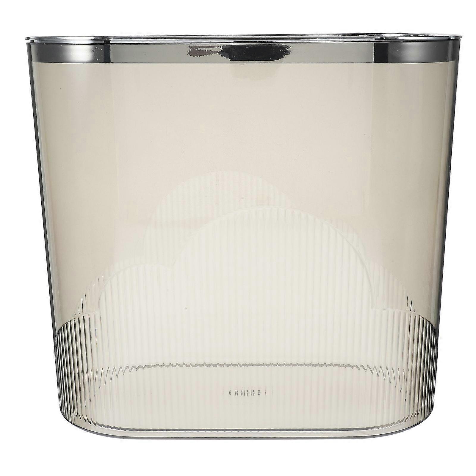 Transparent Plastic Trash Can for Home Use with Design and Practical Capacity 13.8 x 19.7 inches