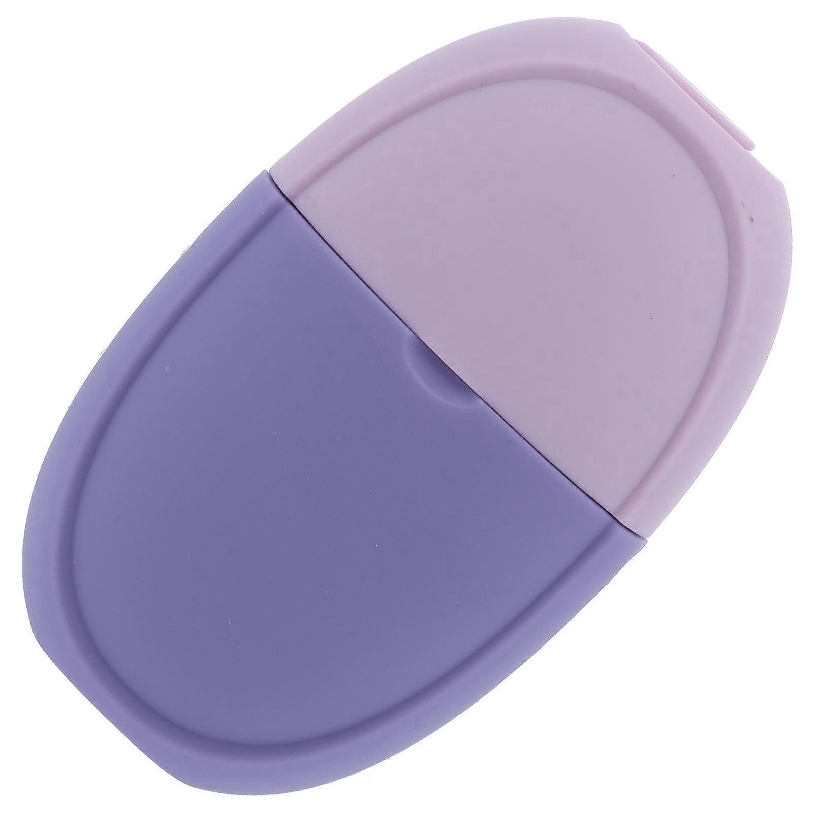 Silicone Ice Face Roller & Multi Functional Portable Massager for Eyes, Head, and Face – Oval Purple Ice Mold for Cooling, Reducing Puffiness, Home &