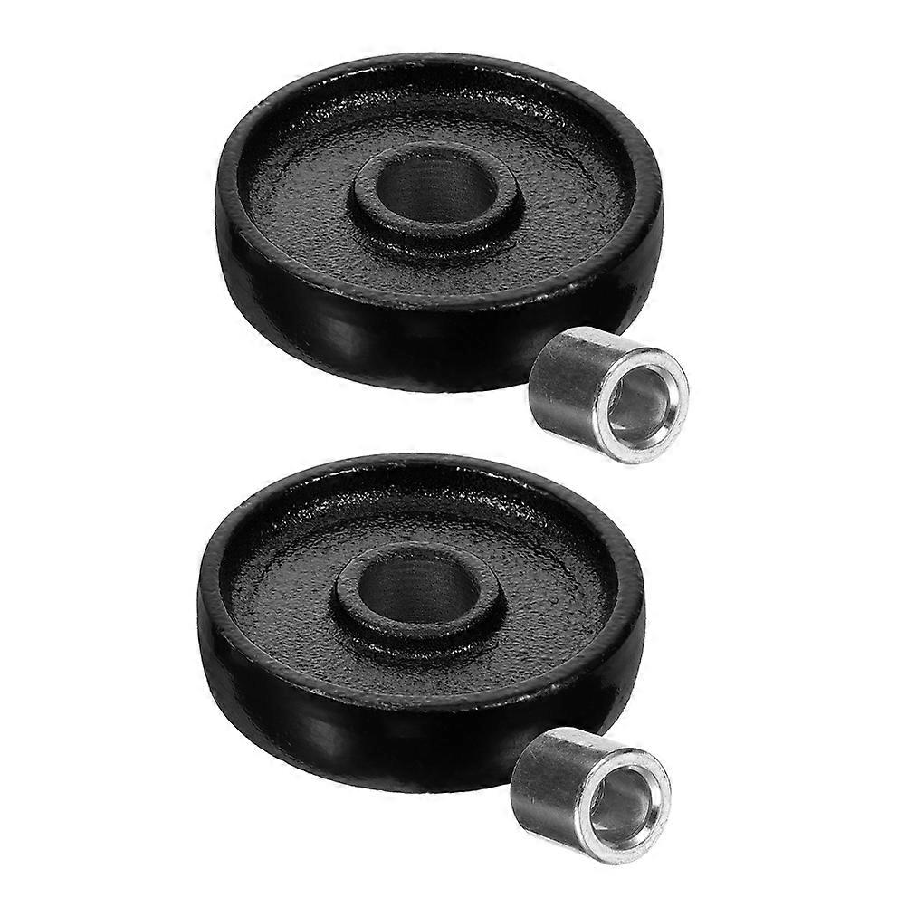 Trailer Jack Wheel 2pcs Replacement For DIY Users And Mechanics 6.50X6.50X1.50CM Ensuring Maneuverability