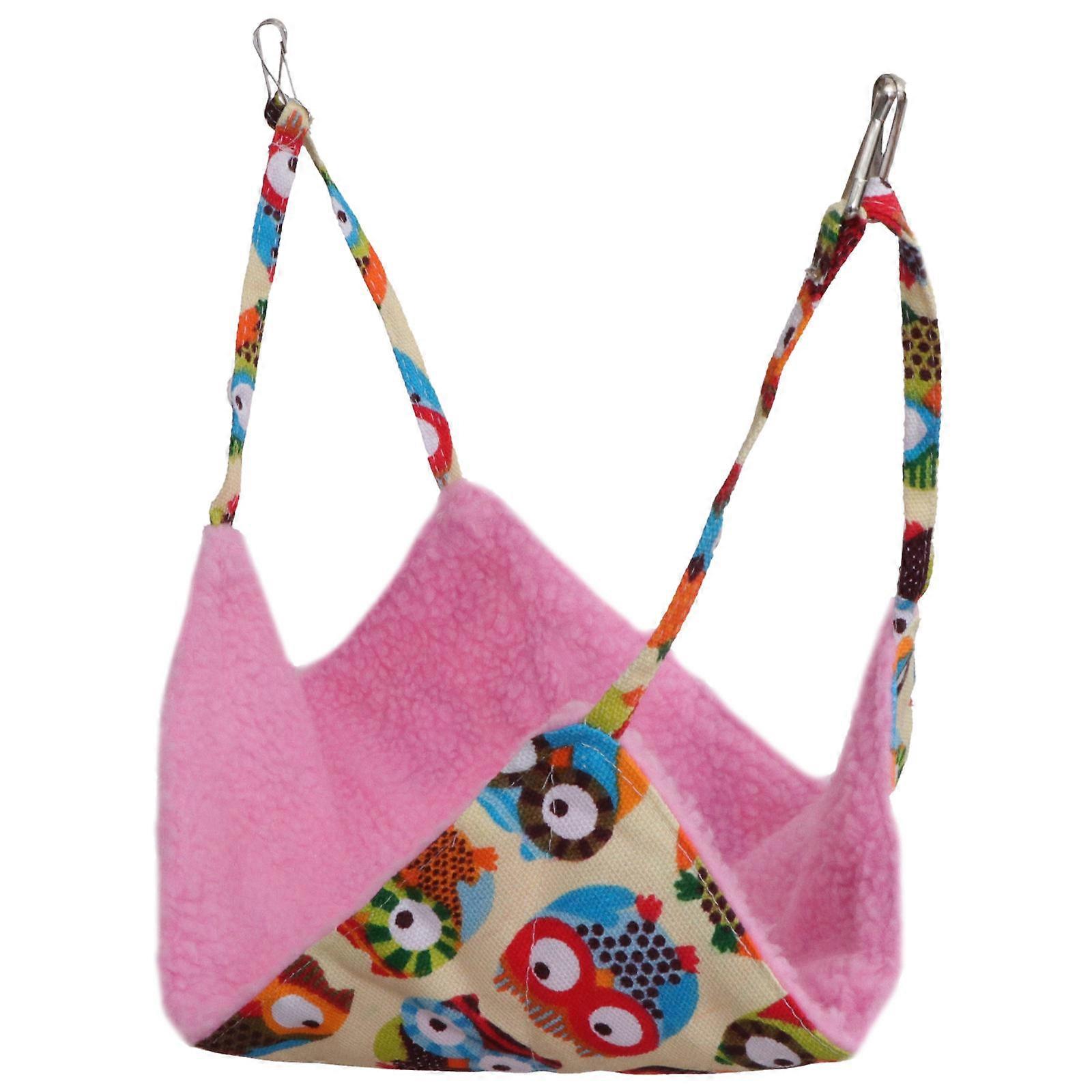 Oval Shape Pet Hammock Ideal For Small Pets In Pink Designed For Comfortable Resting With 1Pc