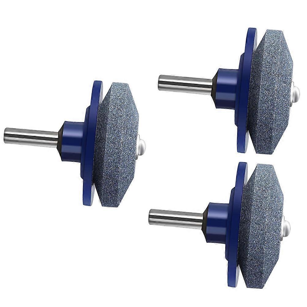3Pcs Mower Sharpener Wind Electric Powered Tool Sharpening Designed For Industrial Work With Blue Color For Fishermen And Campers