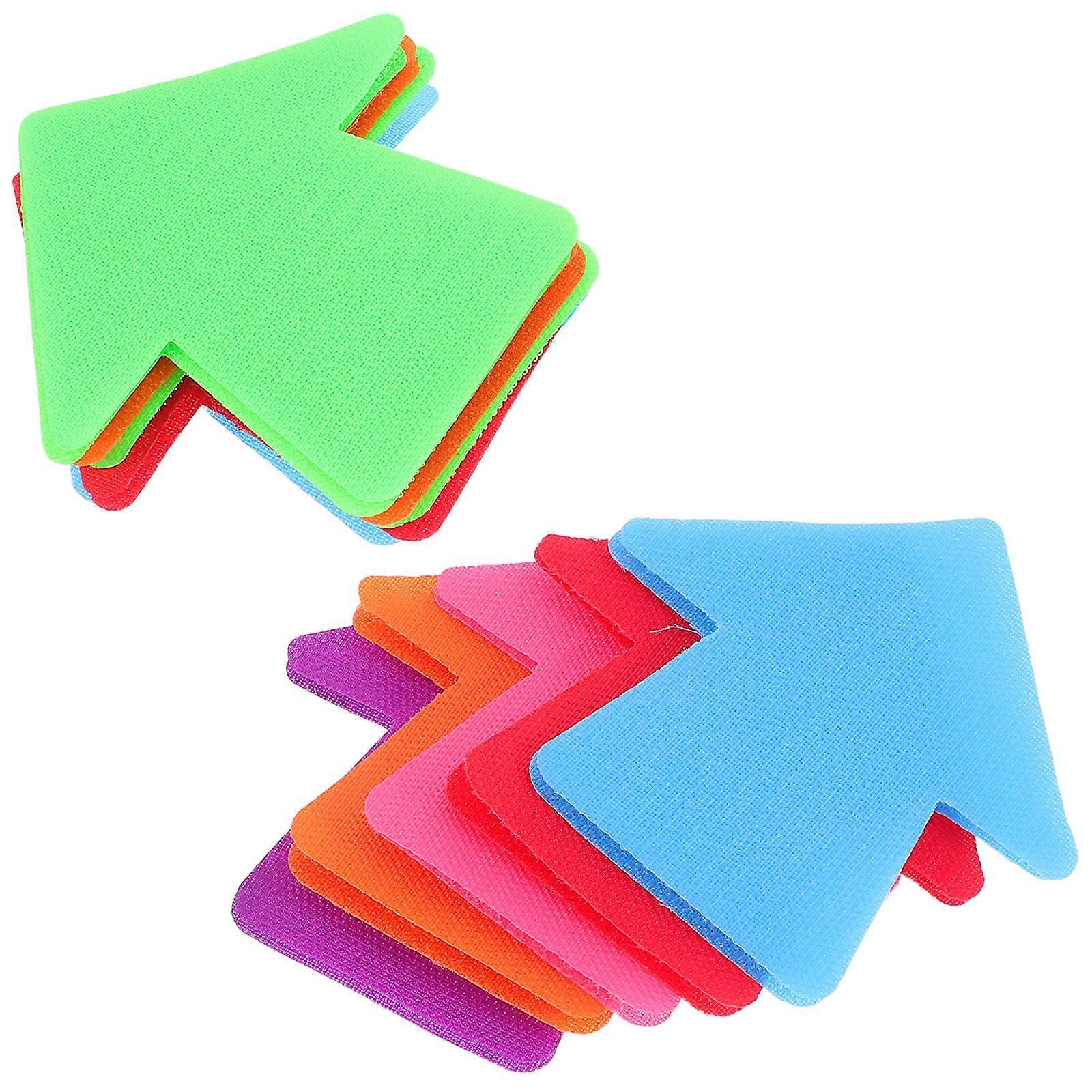 20pcs Non Slip Arrow Carpet Markers for Agility Training – Multi Purpose Spot Markers for Gym, Basketball, and Classroom Activities – Easy Removal,