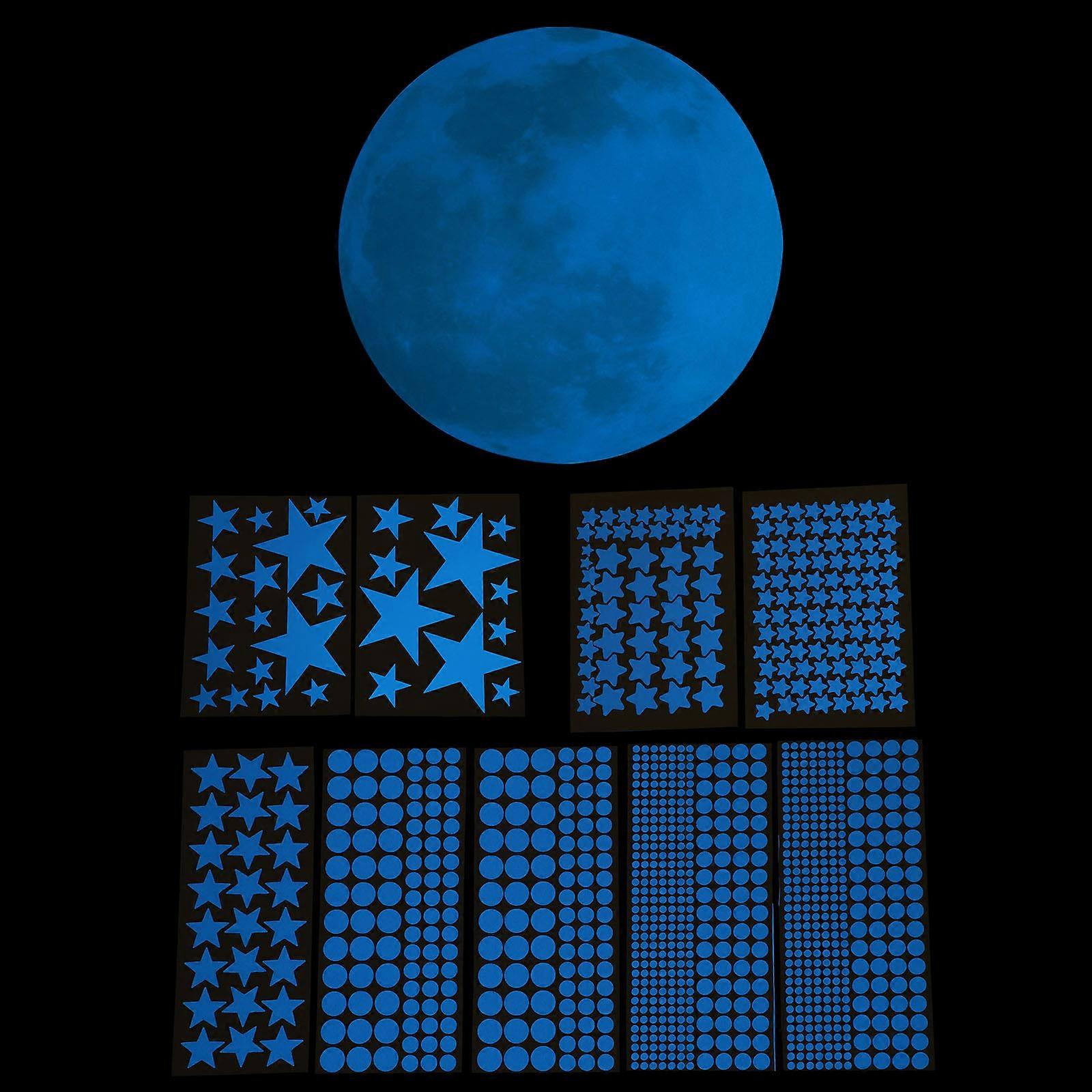 Luminous Glow In The Dark Stickers Set For Ceiling Decoration Removable
