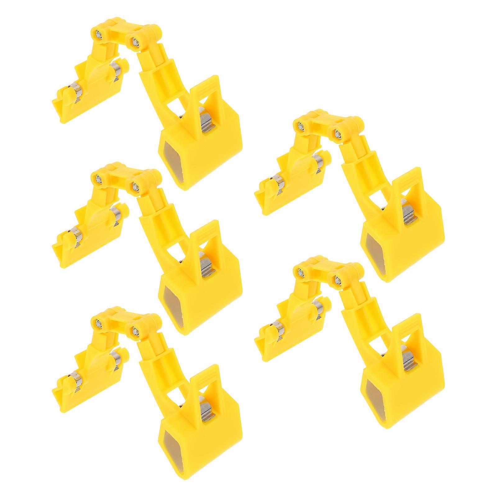 Yellow Multifunctional Picture Clips 5Pcs Designed For Clipping Photos Books Ideal For Artists And Students