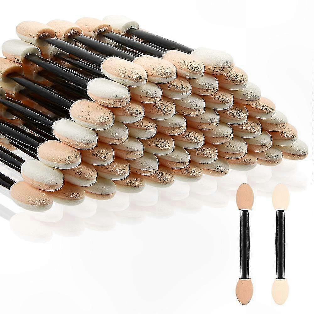 50-Pack Disposable Eyeshadow Applicators, Soft Sponge Tips for Eye Makeup Application