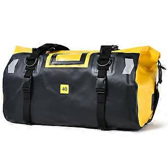 Vandtæt motorcykel tør taske 40L rulle top duffel med skulderstropper reflekterende design til udendørs rejser gul