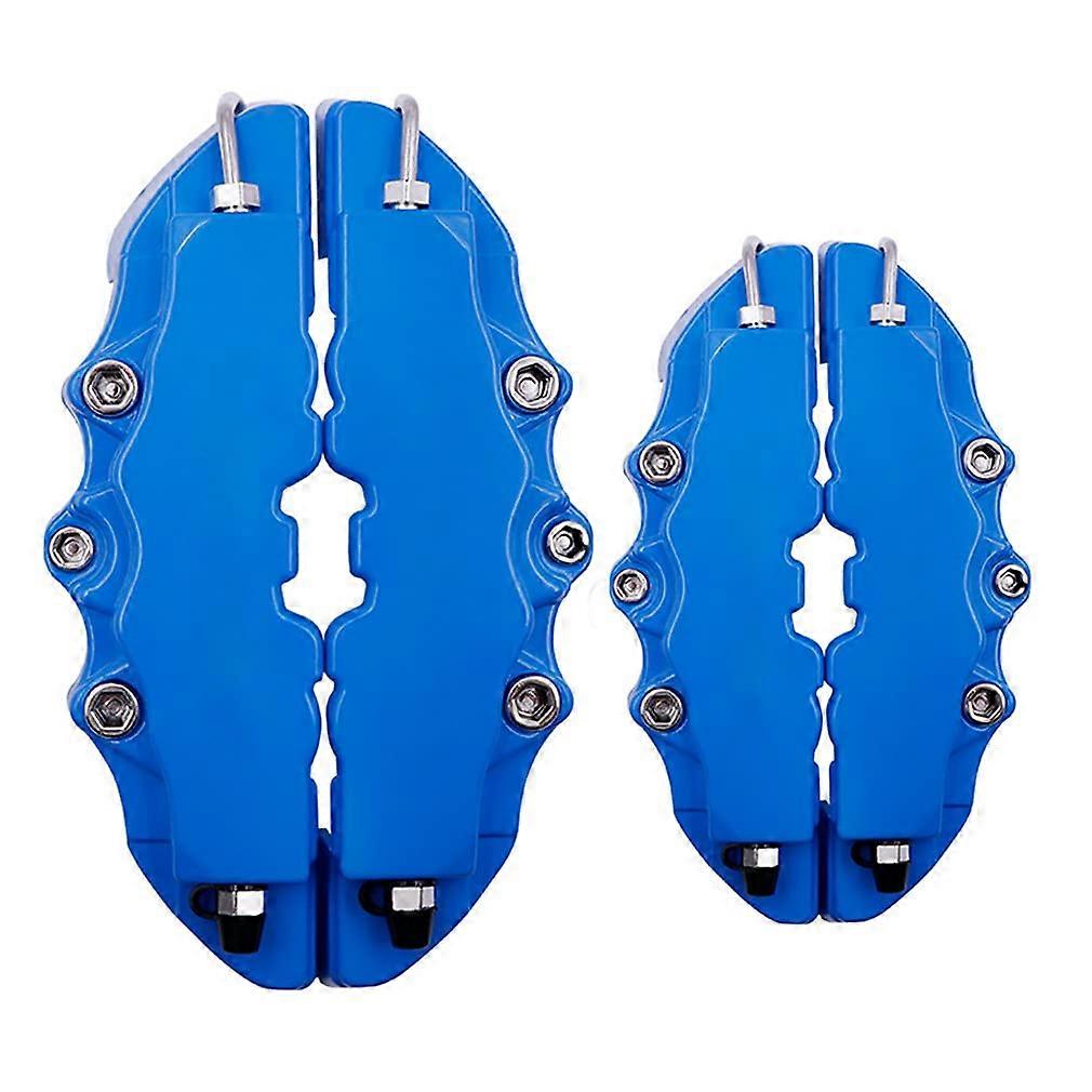 Brake Caliper Cover 2 Pcs Durable 3D Caliper Cover For 16-17 Inch Wheels Mittel Blue